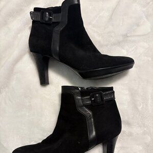 Aquatalia Suede Booties, Size 9